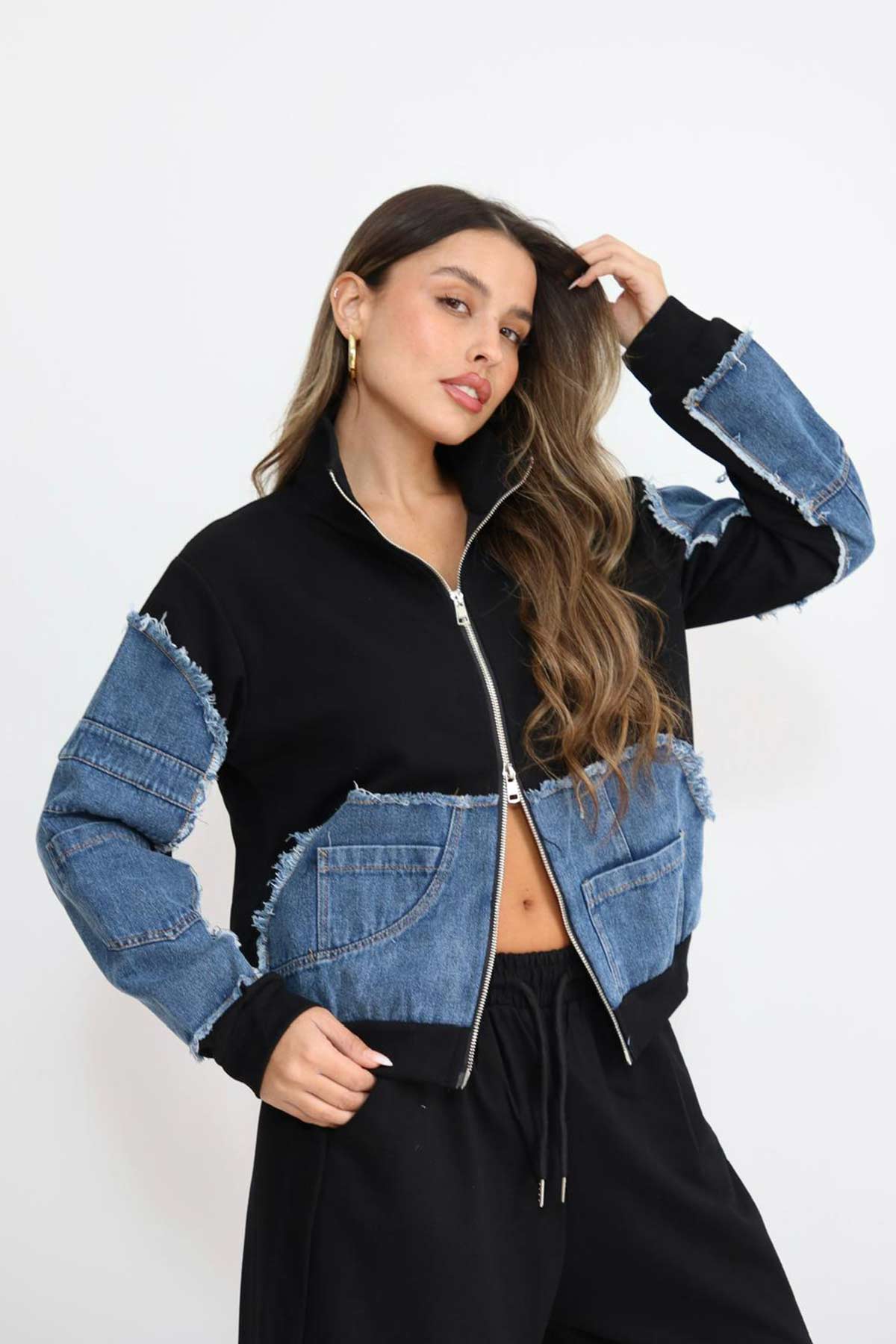 חליפת פרנץ' טרי שילוב ג'ינס דורות'י