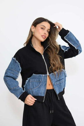 חליפת פרנץ' טרי שילוב ג'ינס דורות'י