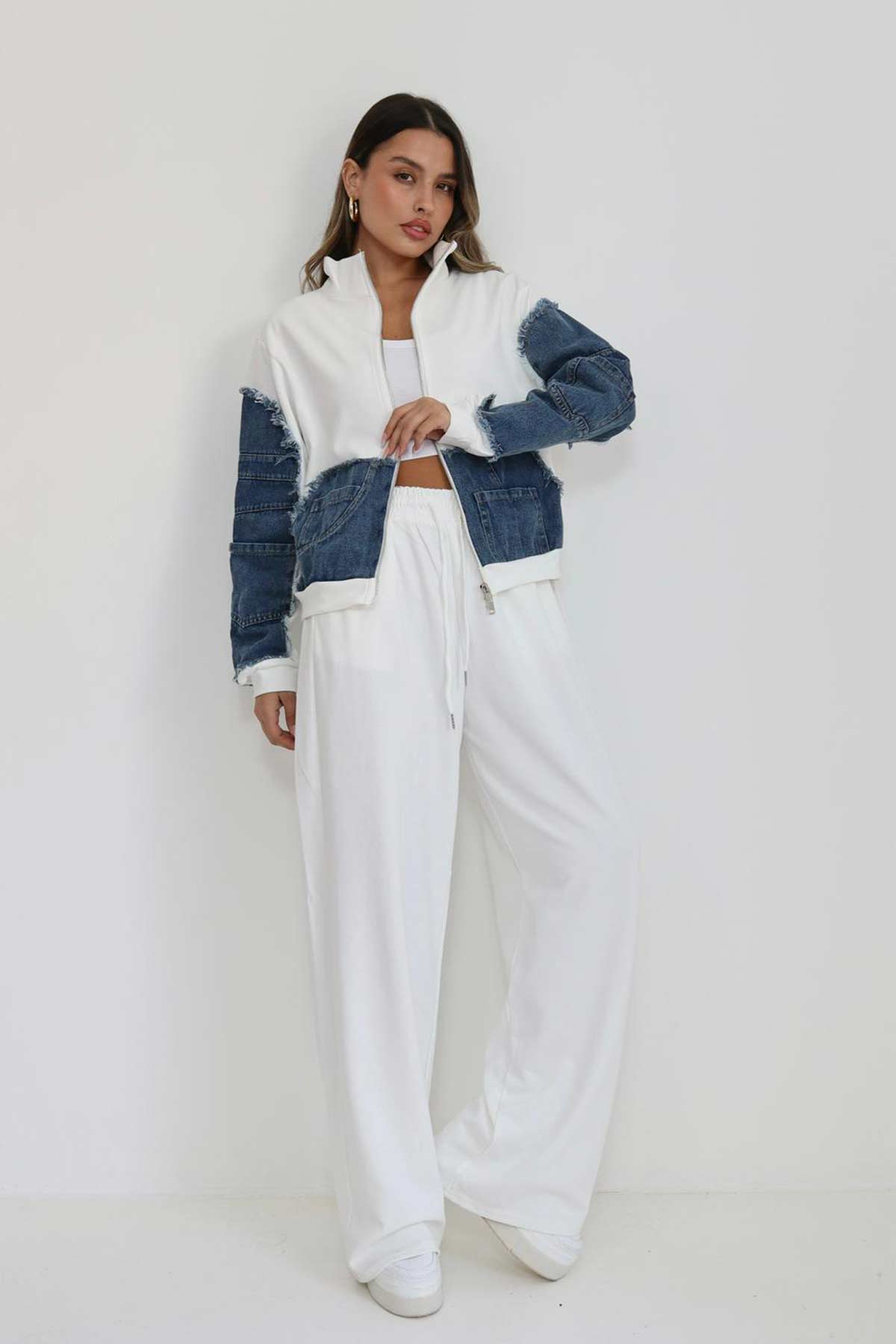 חליפת פרנץ' טרי שילוב ג'ינס דורות'י