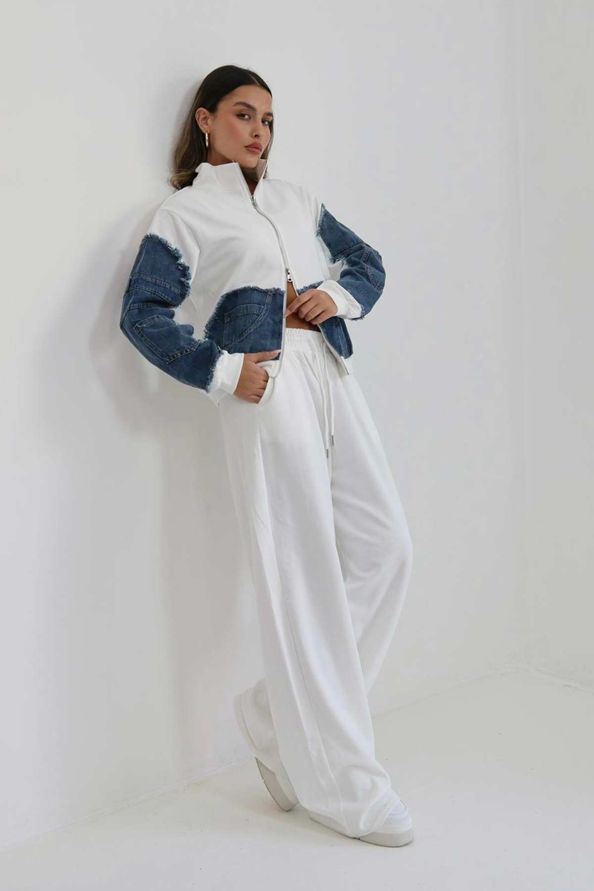 חליפת פרנץ' טרי שילוב ג'ינס דורות'י