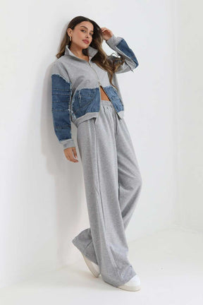 חליפת פרנץ' טרי שילוב ג'ינס דורות'י