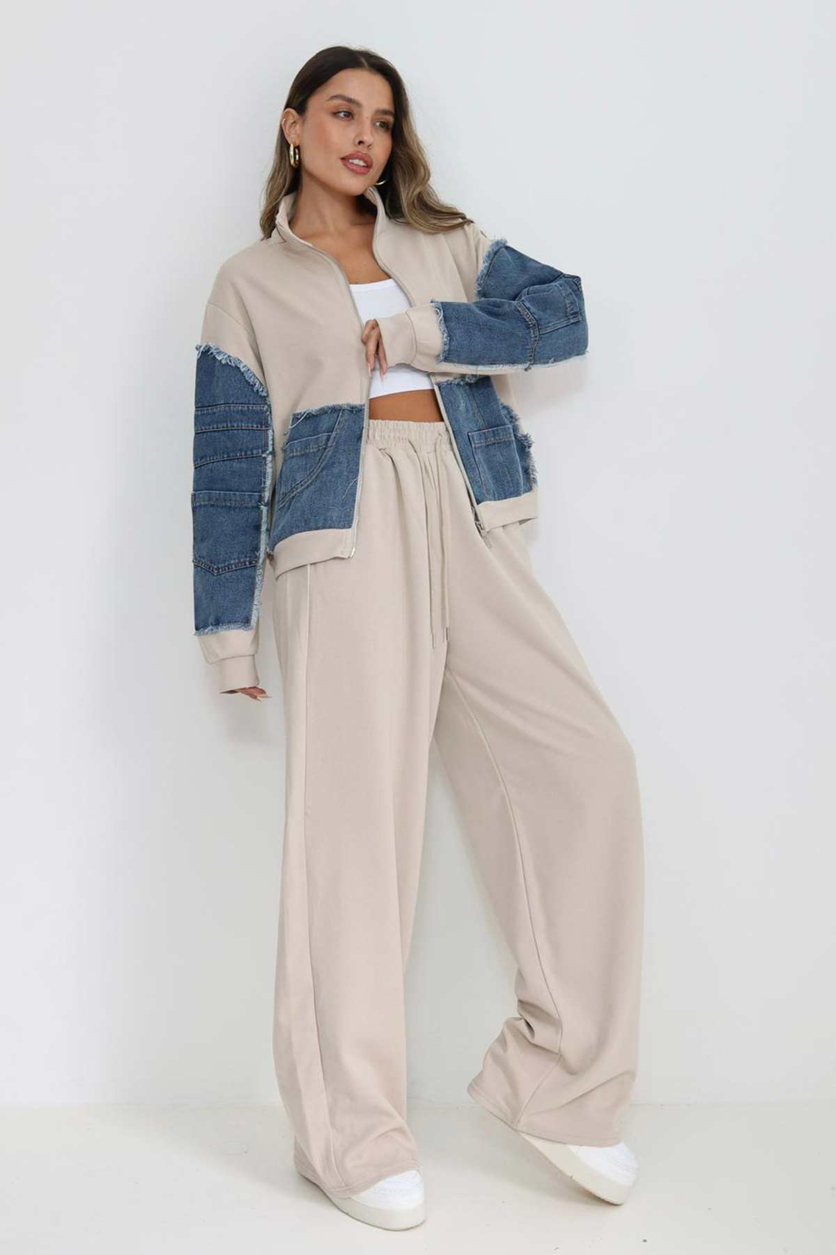 חליפת פרנץ' טרי שילוב ג'ינס דורות'י