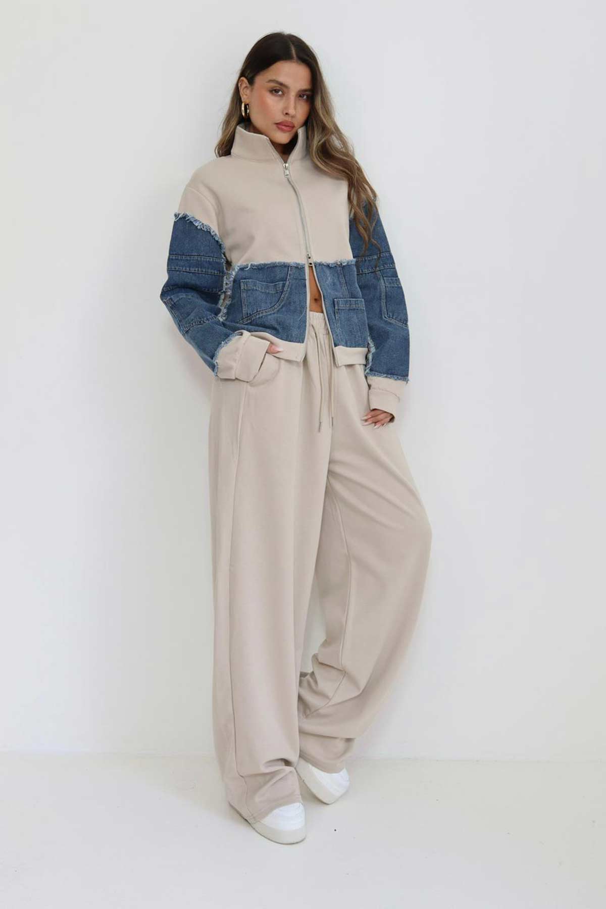 חליפת פרנץ' טרי שילוב ג'ינס דורות'י