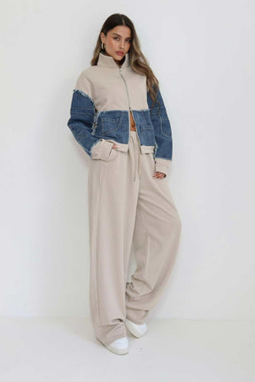 חליפת פרנץ' טרי שילוב ג'ינס דורות'י