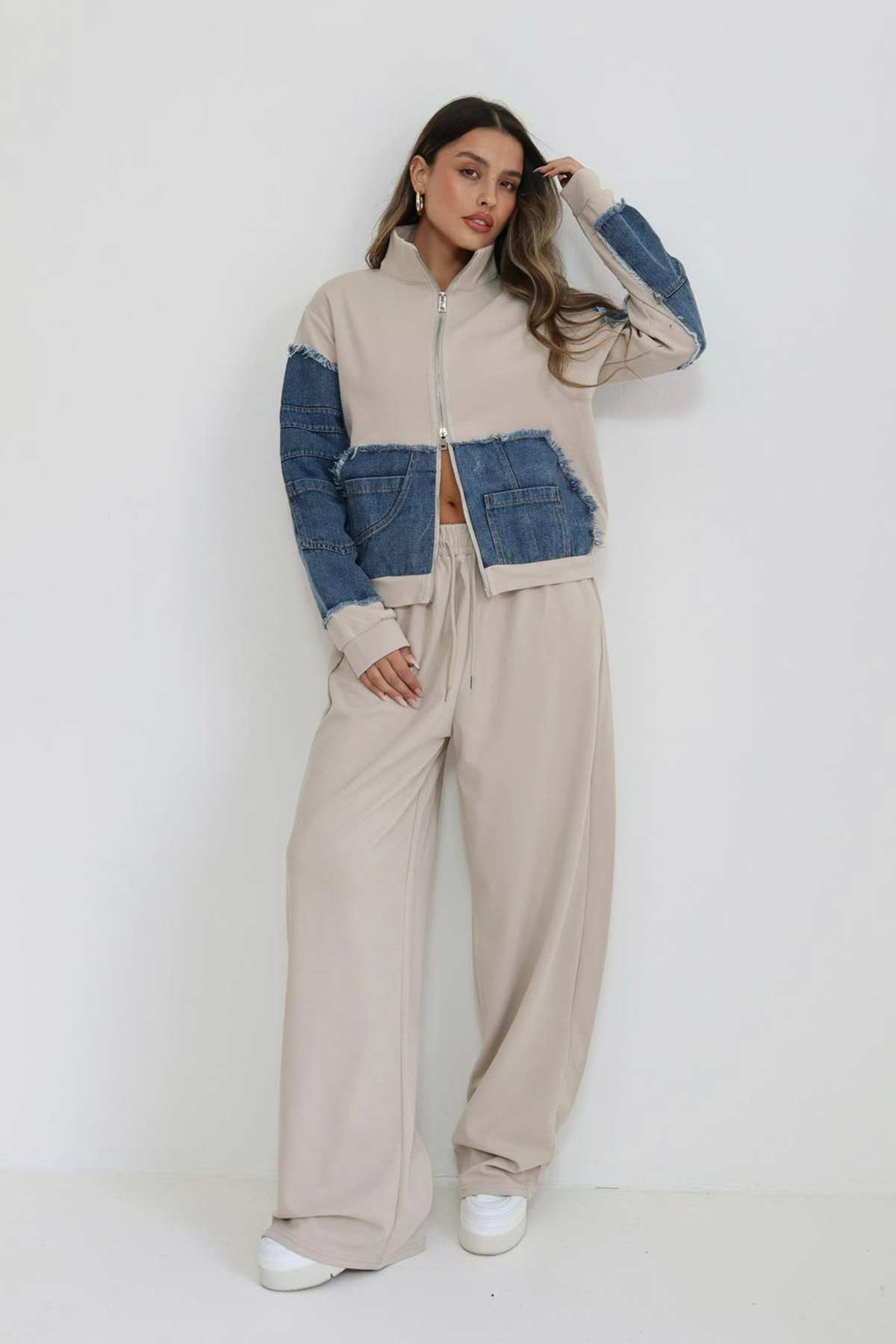 חליפת פרנץ' טרי שילוב ג'ינס דורות'י