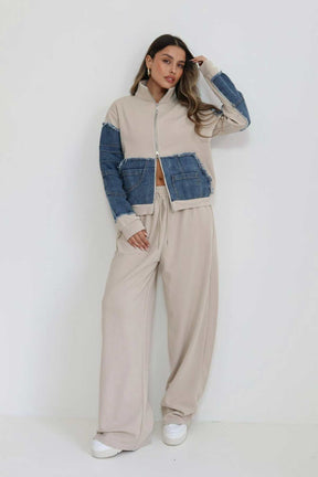 חליפת פרנץ' טרי שילוב ג'ינס דורות'י