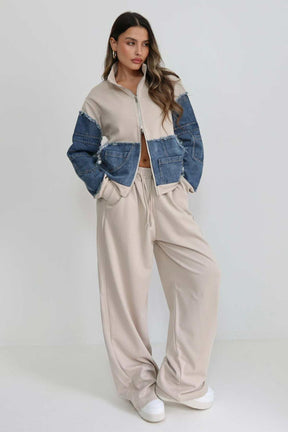 חליפת פרנץ' טרי שילוב ג'ינס דורות'י