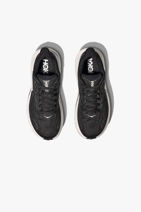 נעלי ספורט Hoka Clifton 10 Wide בצבע שחור-לבן לנשים