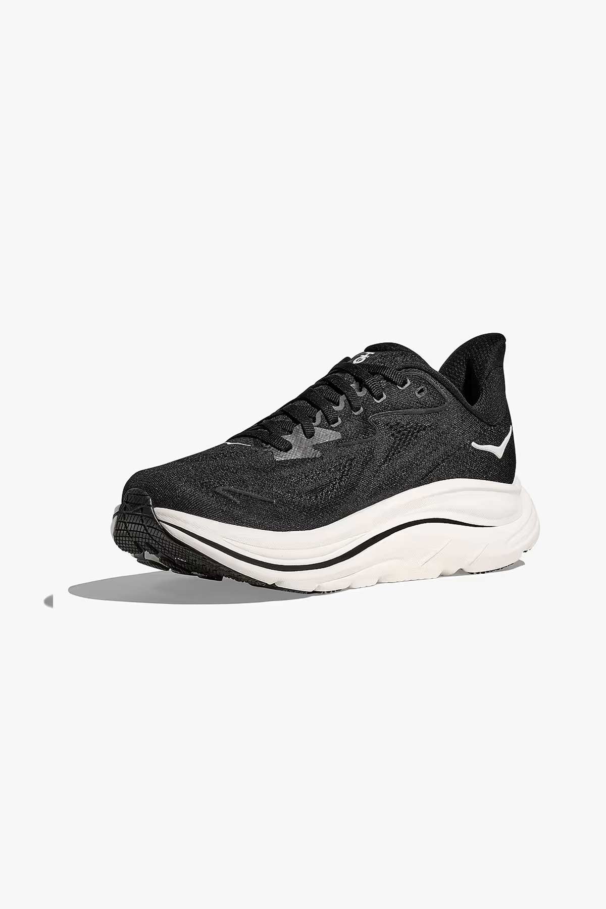 נעלי ספורט Hoka Clifton 10 Wide בצבע שחור-לבן לנשים