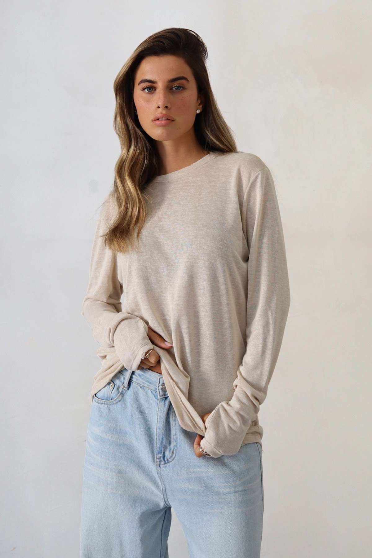 חולצת פשתן סנדרה