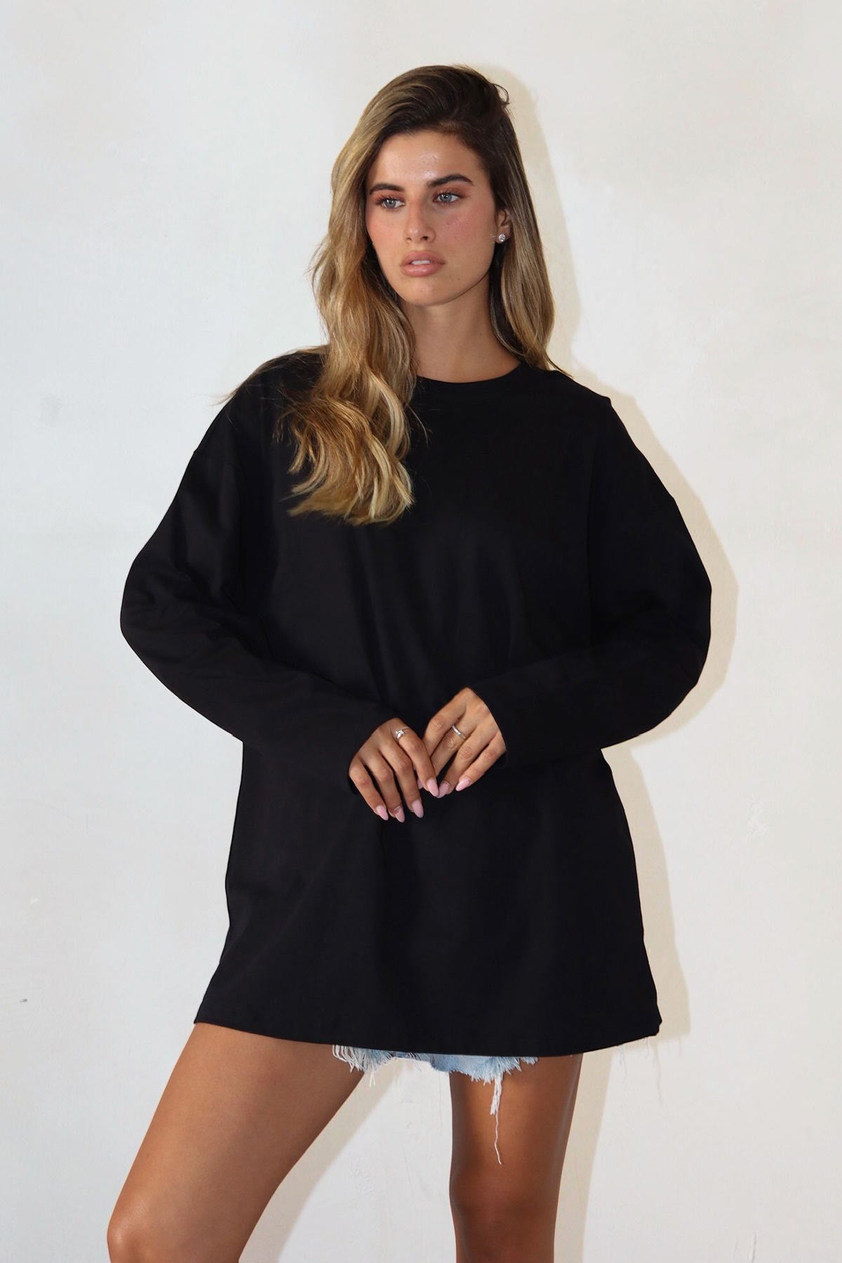 חולצת אוברסייז ארוכה ניס