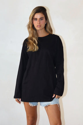 חולצת אוברסייז ארוכה ניס