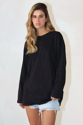 חולצת אוברסייז ארוכה ניס