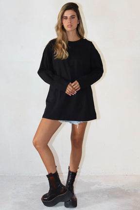 חולצת אוברסייז ארוכה ניס