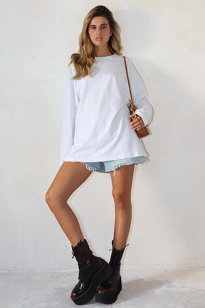 חולצת אוברסייז ארוכה ניס