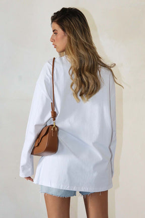 חולצת אוברסייז ארוכה ניס