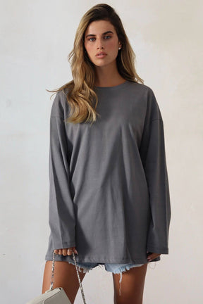 חולצת אוברסייז ארוכה ניס