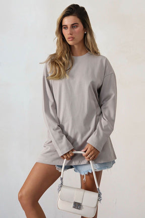 חולצת אוברסייז ארוכה ניס