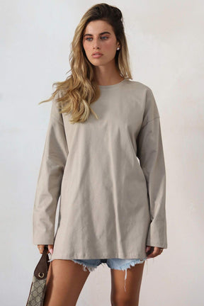 חולצת אוברסייז ארוכה ניס