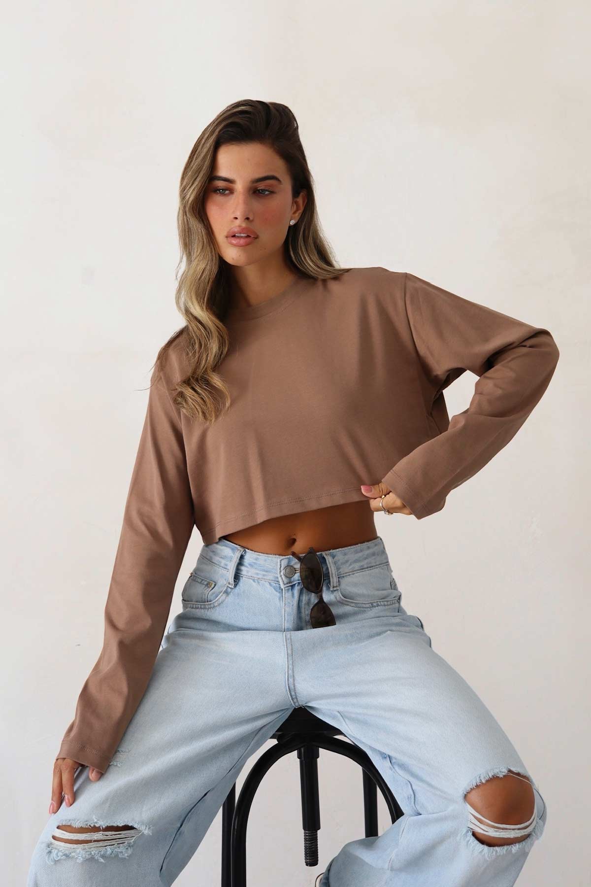 חולצת קרופ מריה