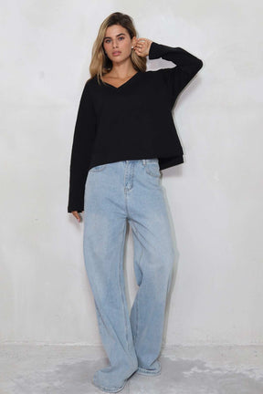 חולצת אוברסייז וי דיזייר