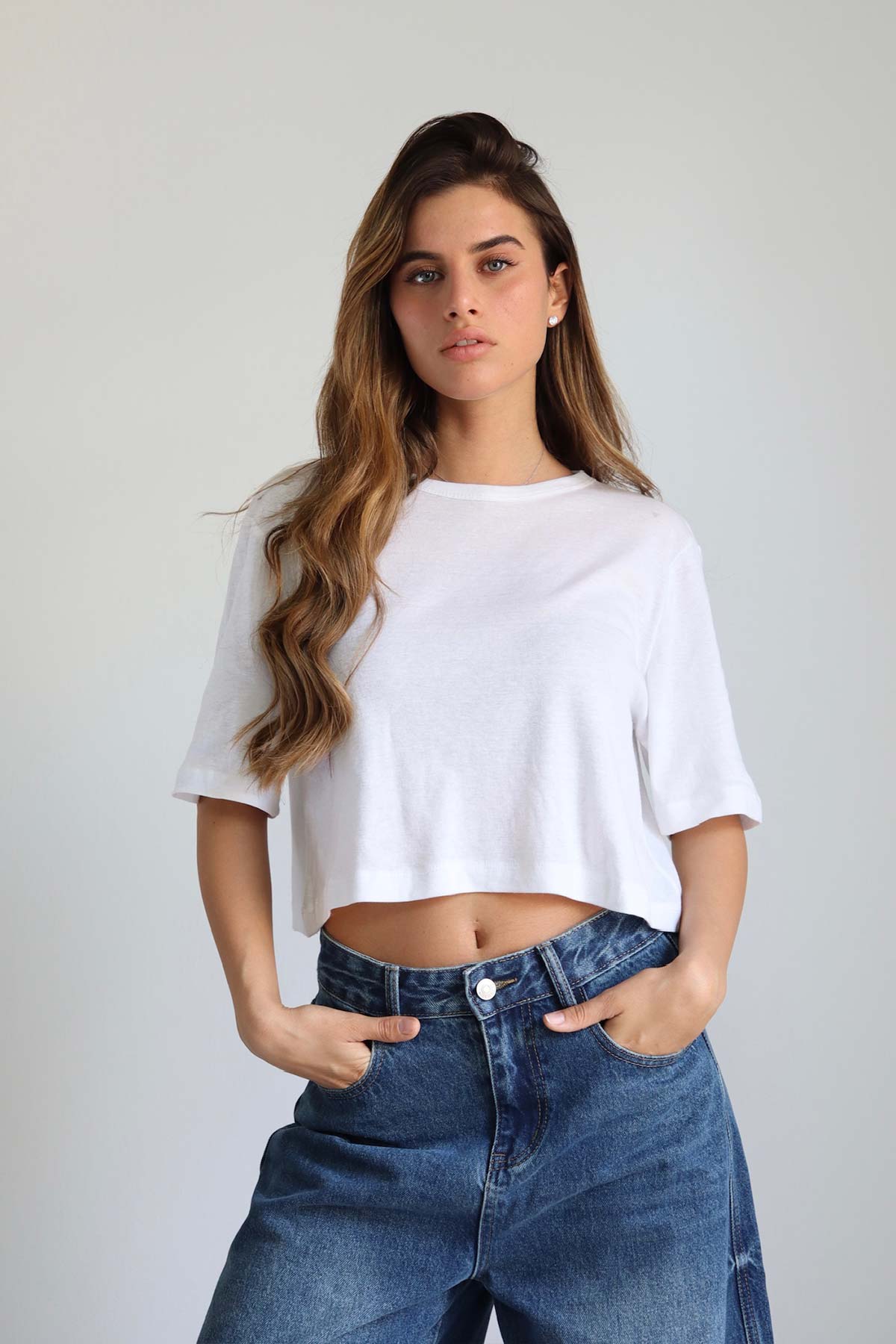 חולצת קרופ בירי