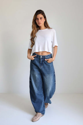 חולצת קרופ בירי