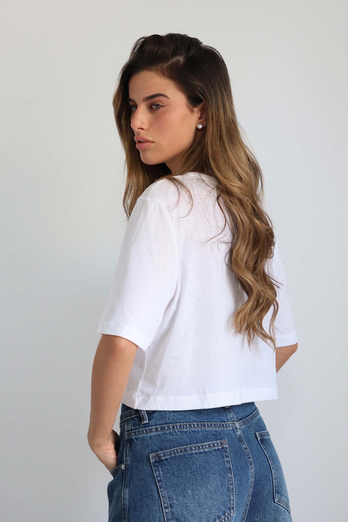 חולצת קרופ בירי