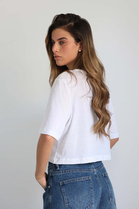 חולצת קרופ בירי