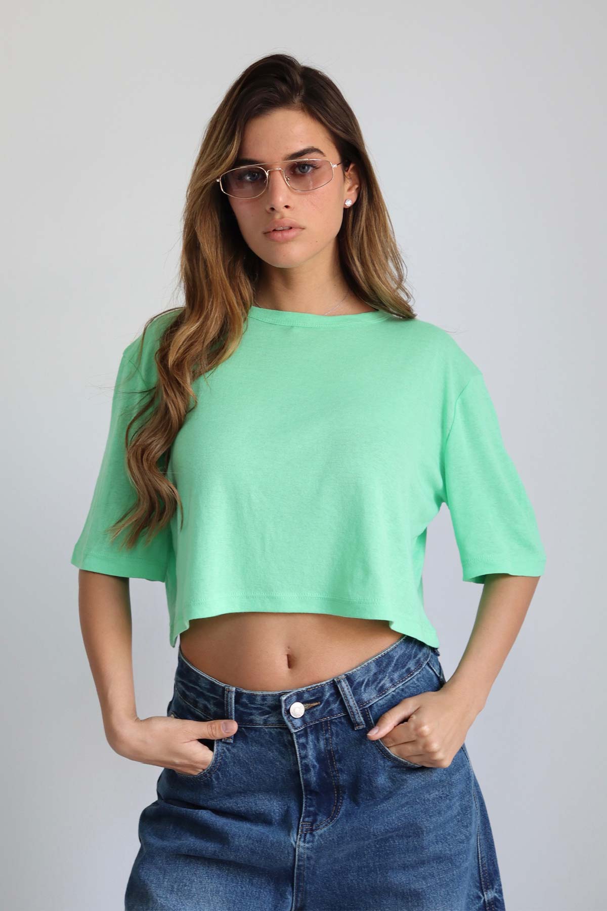 חולצת קרופ בירי