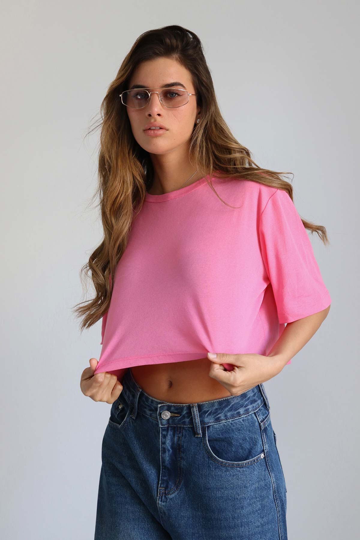 חולצת קרופ בירי