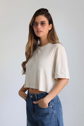 חולצת קרופ בירי