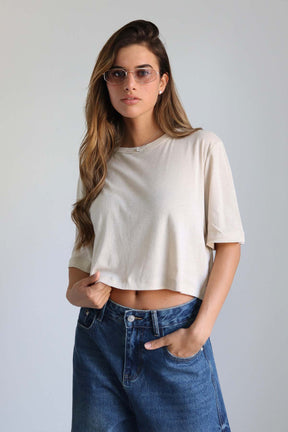 חולצת קרופ בירי