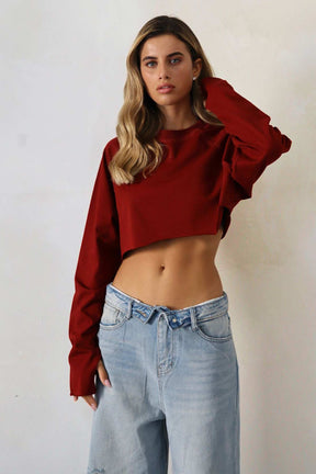 חולצת קרופ גזור חואניטה