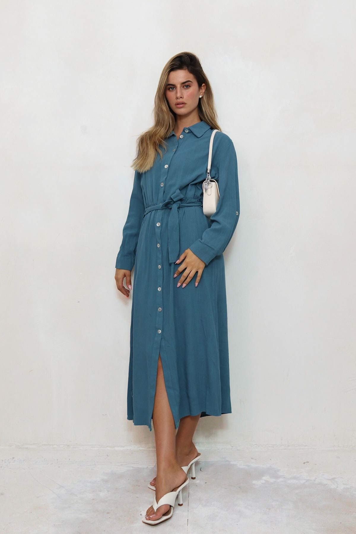 שמלת פשתן ג'אם