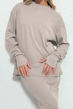 חליפת חצאית ריב אליאנה