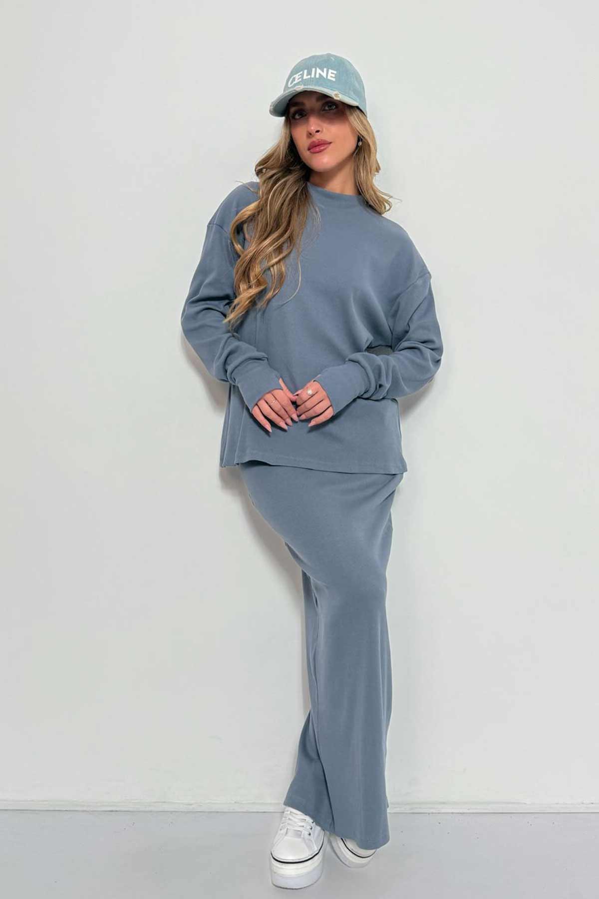 חליפת חצאית ריב אליאנה