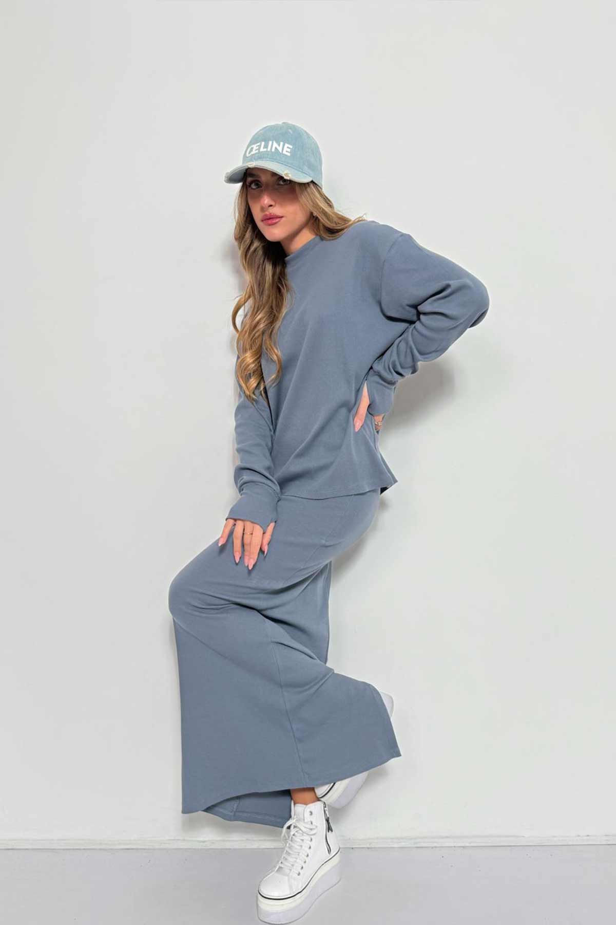 חליפת חצאית ריב אליאנה