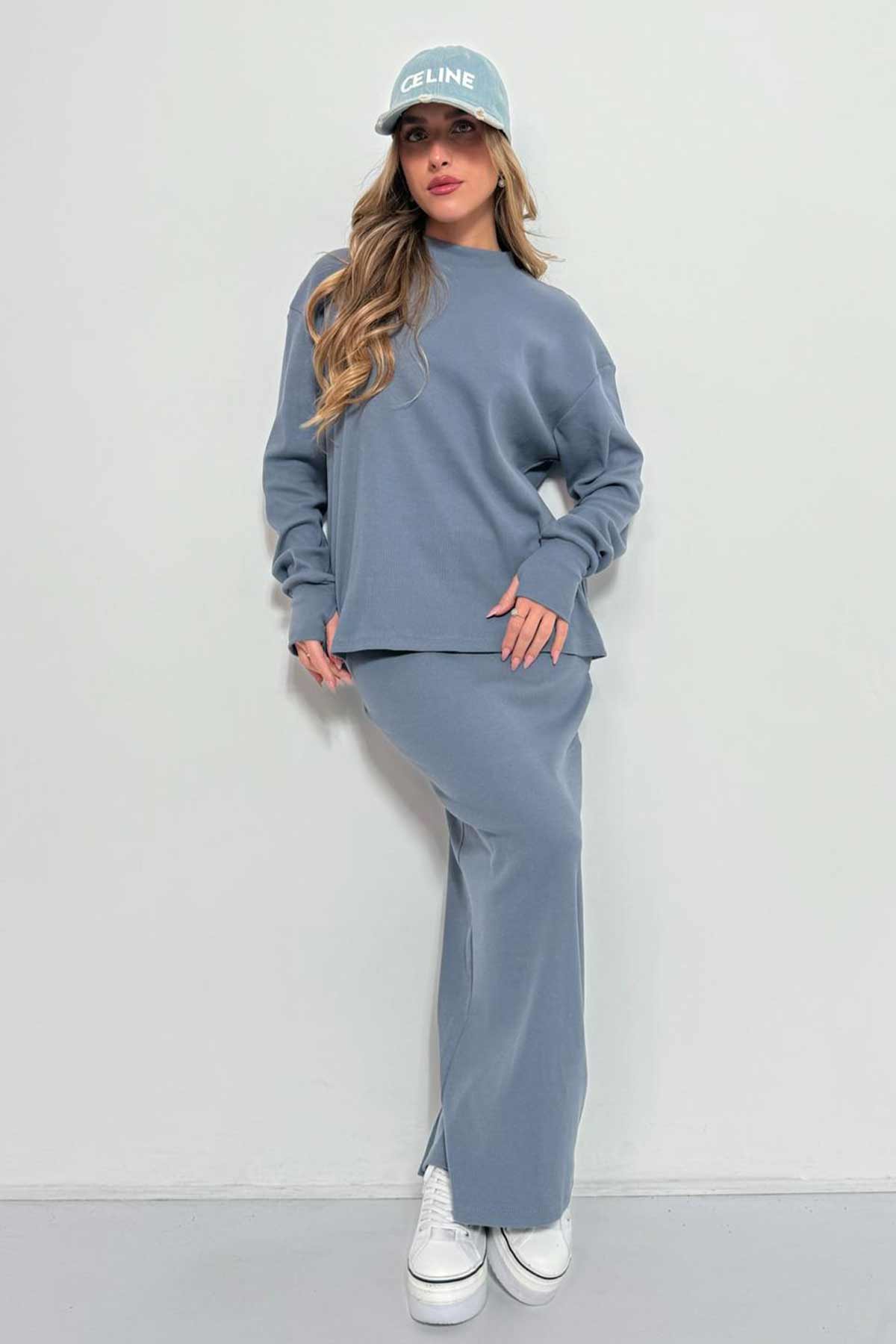 חליפת חצאית ריב אליאנה