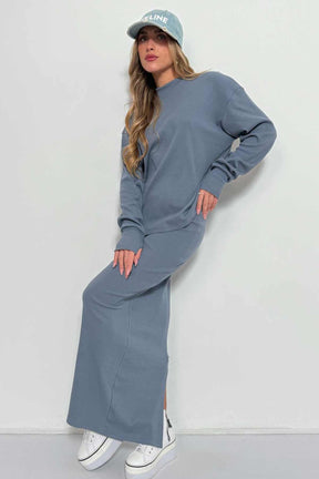 חליפת חצאית ריב אליאנה