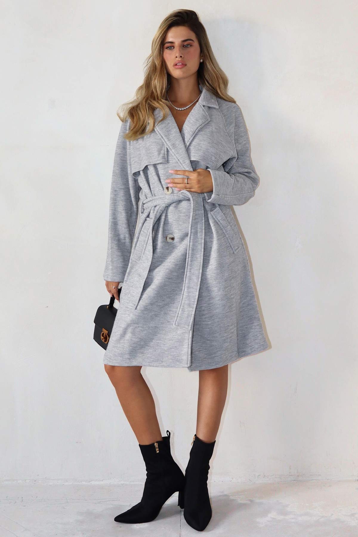 ג'קט צמר טרנץ'