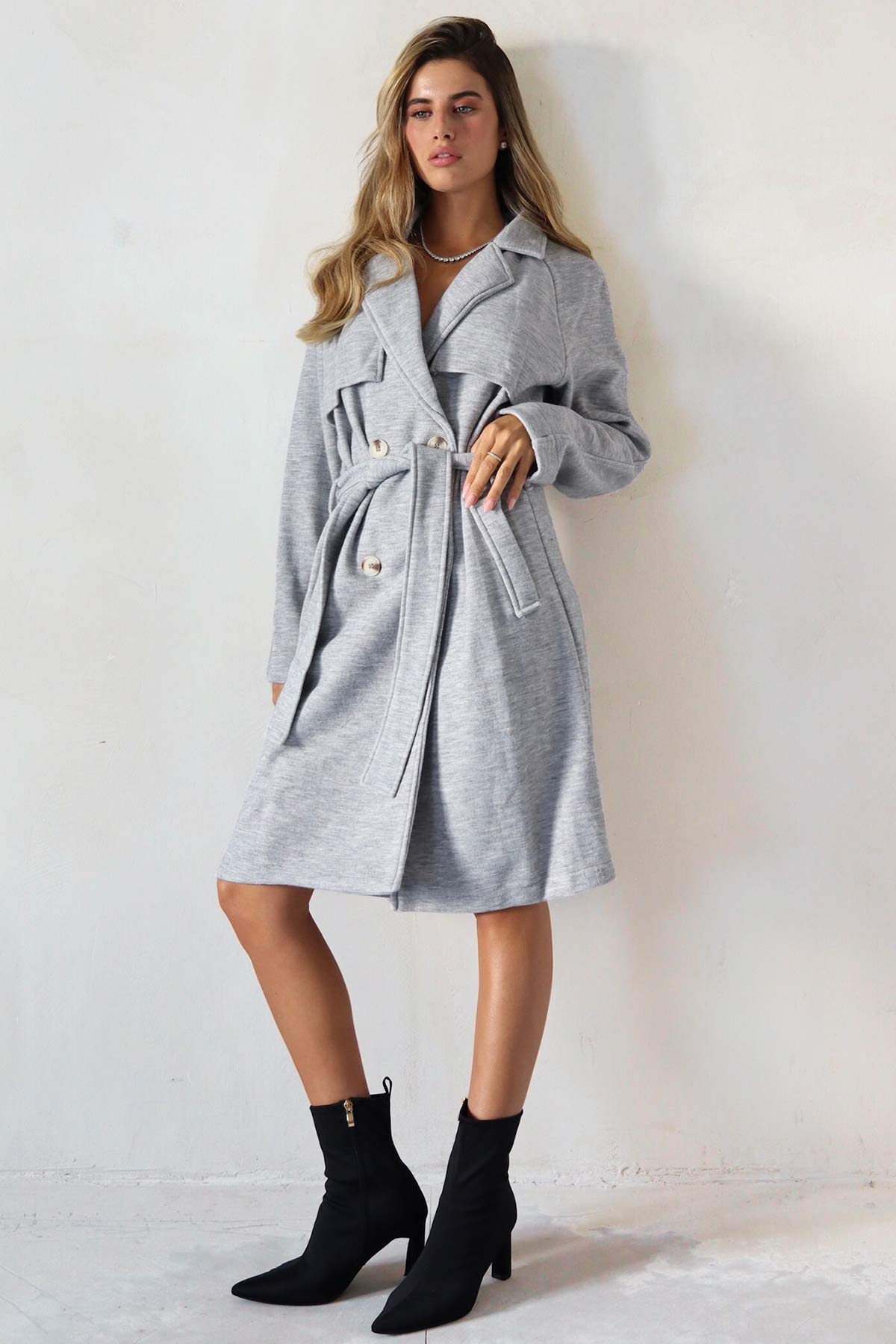 ג'קט צמר טרנץ'