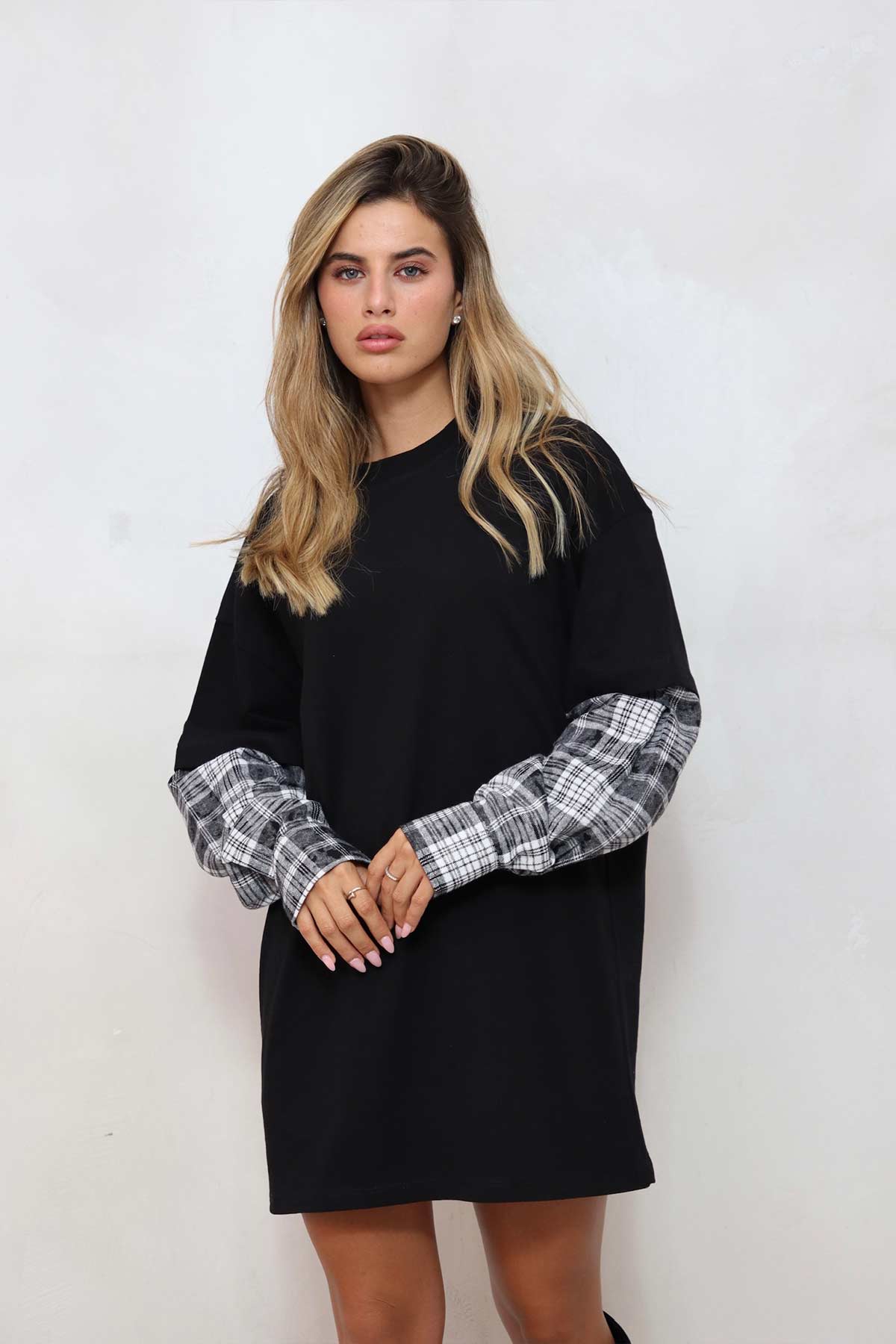 חולצת טוניקה משבצות ריי