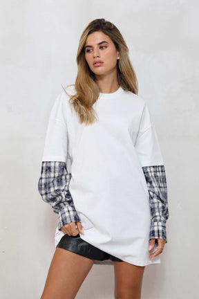 חולצת טוניקה משבצות ריי