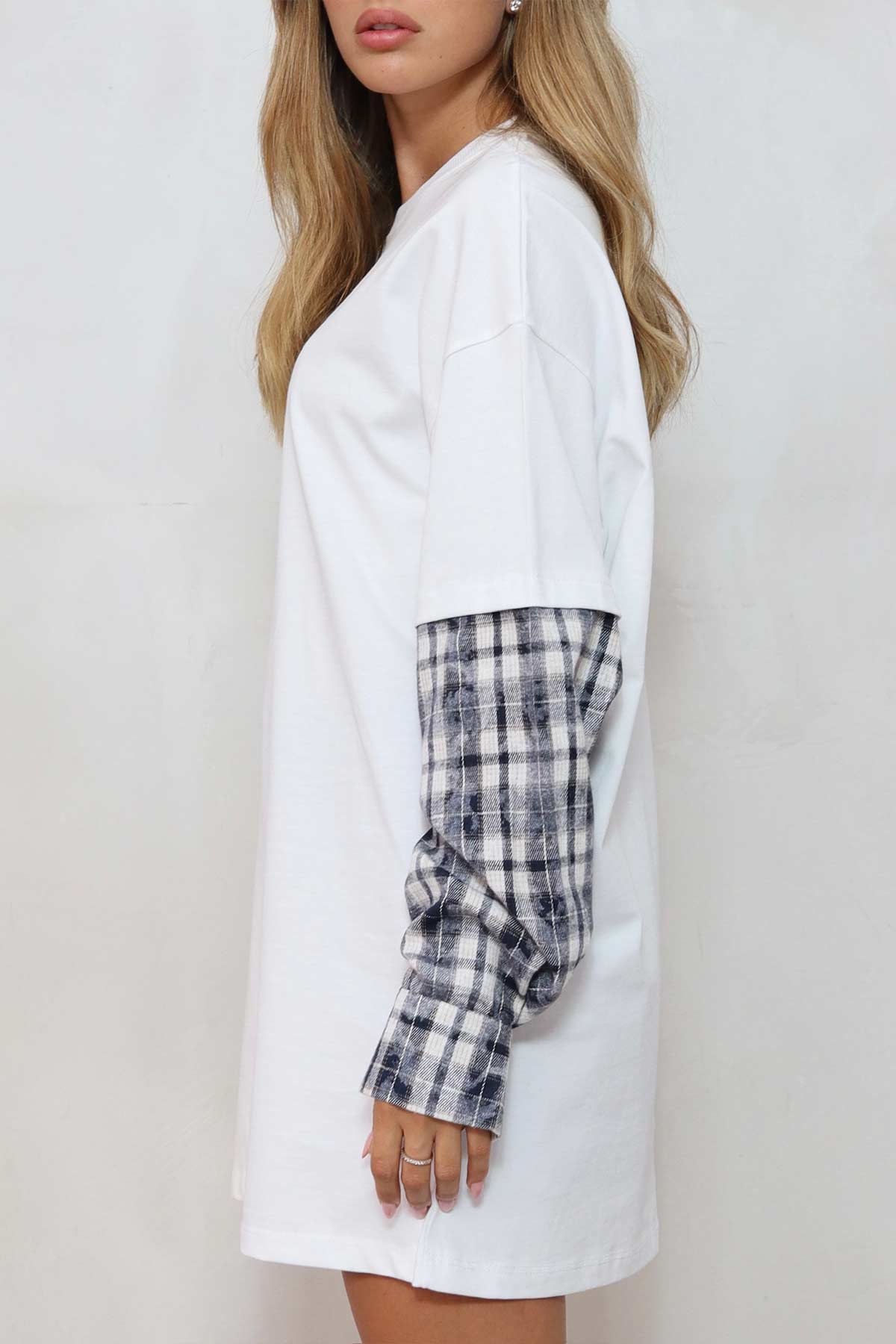 חולצת טוניקה משבצות ריי