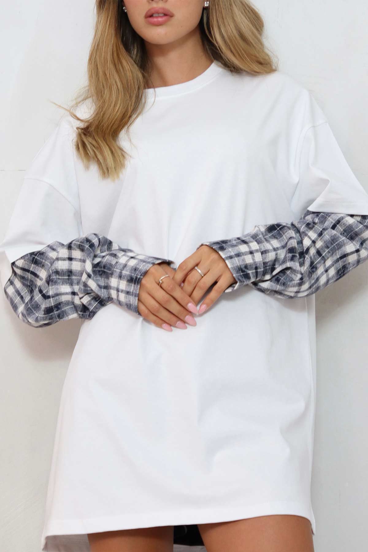 חולצת טוניקה משבצות ריי