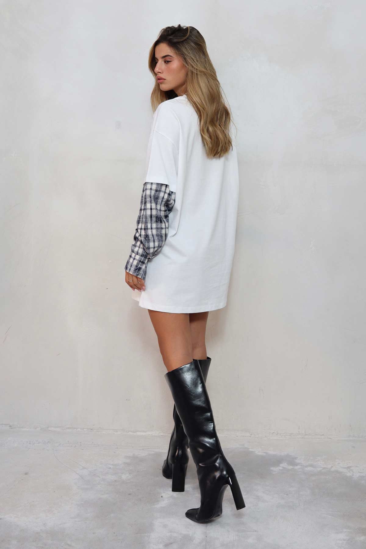 חולצת טוניקה משבצות ריי