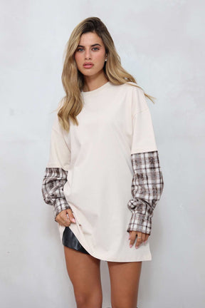 חולצת טוניקה משבצות ריי