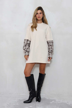 חולצת טוניקה משבצות ריי