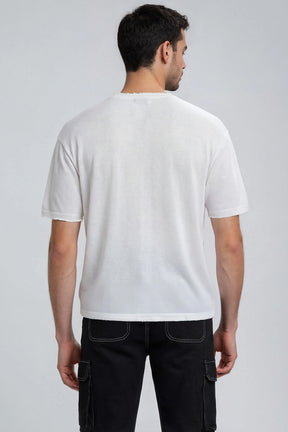 חולצת פשתן קרעים דני